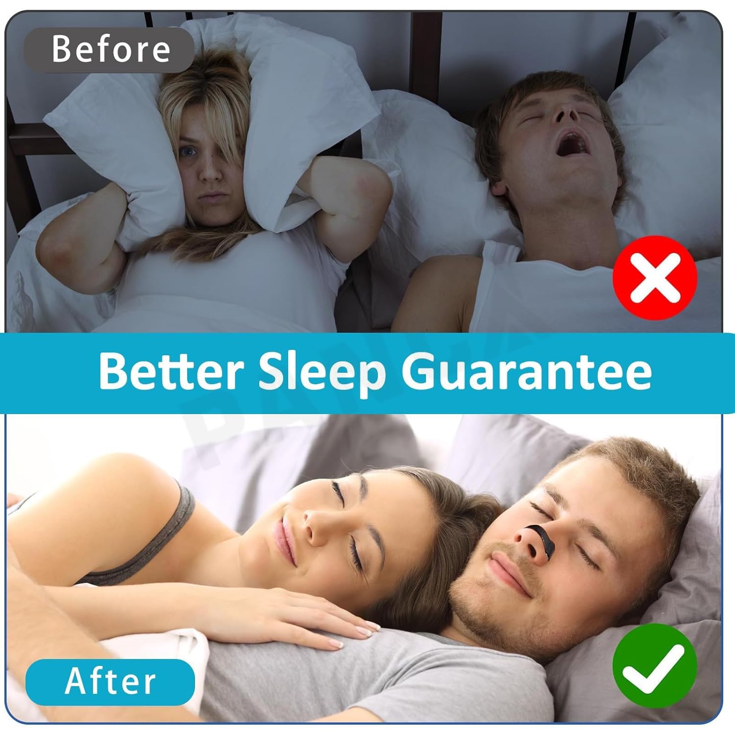 PANCA Magnetic Nose Strips & Nasal Dilator Kit | Anti Snoring Device for Sleep | 15 Magnet Pads, 4 Reusable Silicone Clips, Applicator | Non-Invasive Breathing Support for Men Women