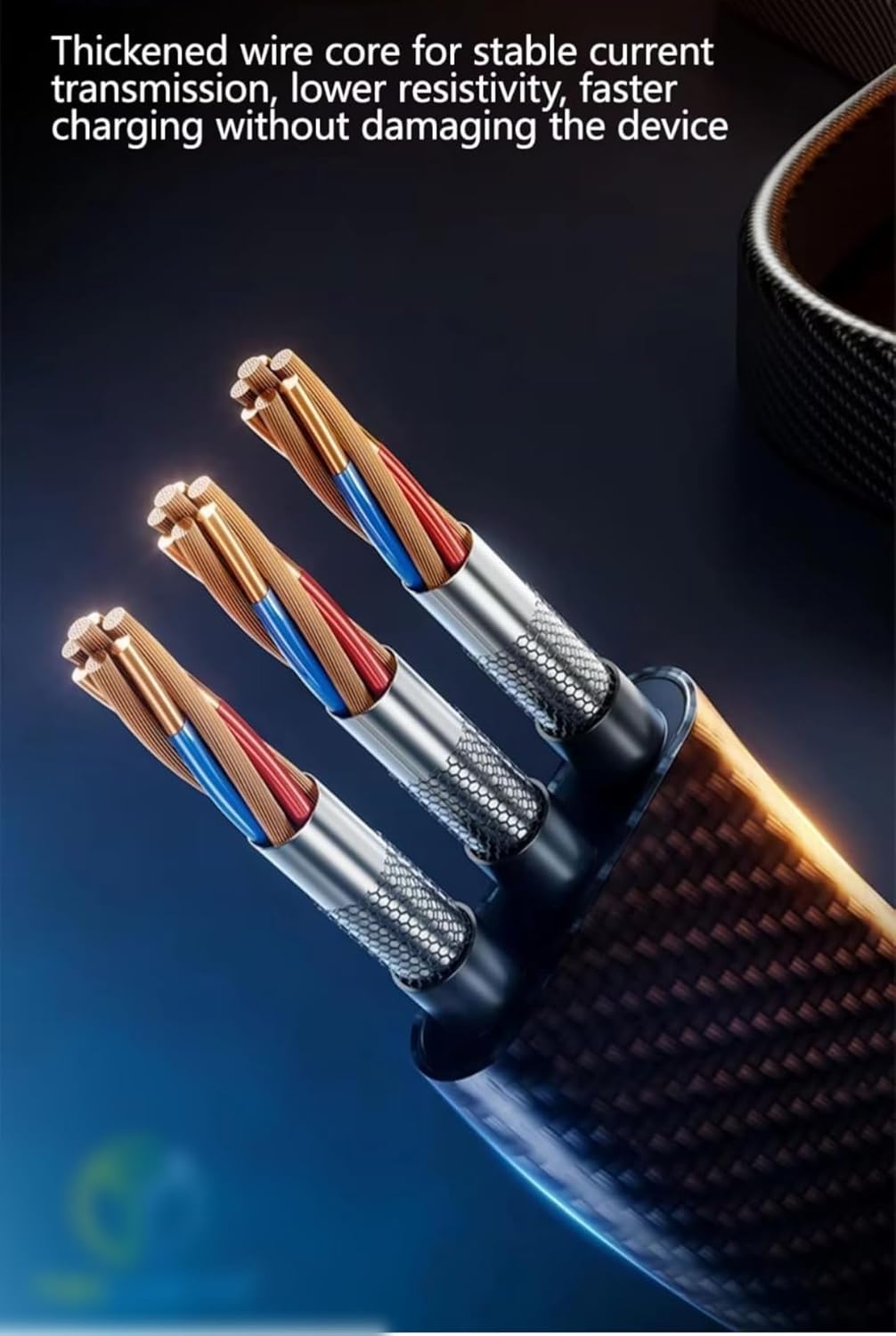 4 in 1 Cable | Gold Plated Ports | Ultra Fast Charging & Data Transfer | Supporting Thunderbolt, Type C, Lightning, Type A for All Phones & Laptop